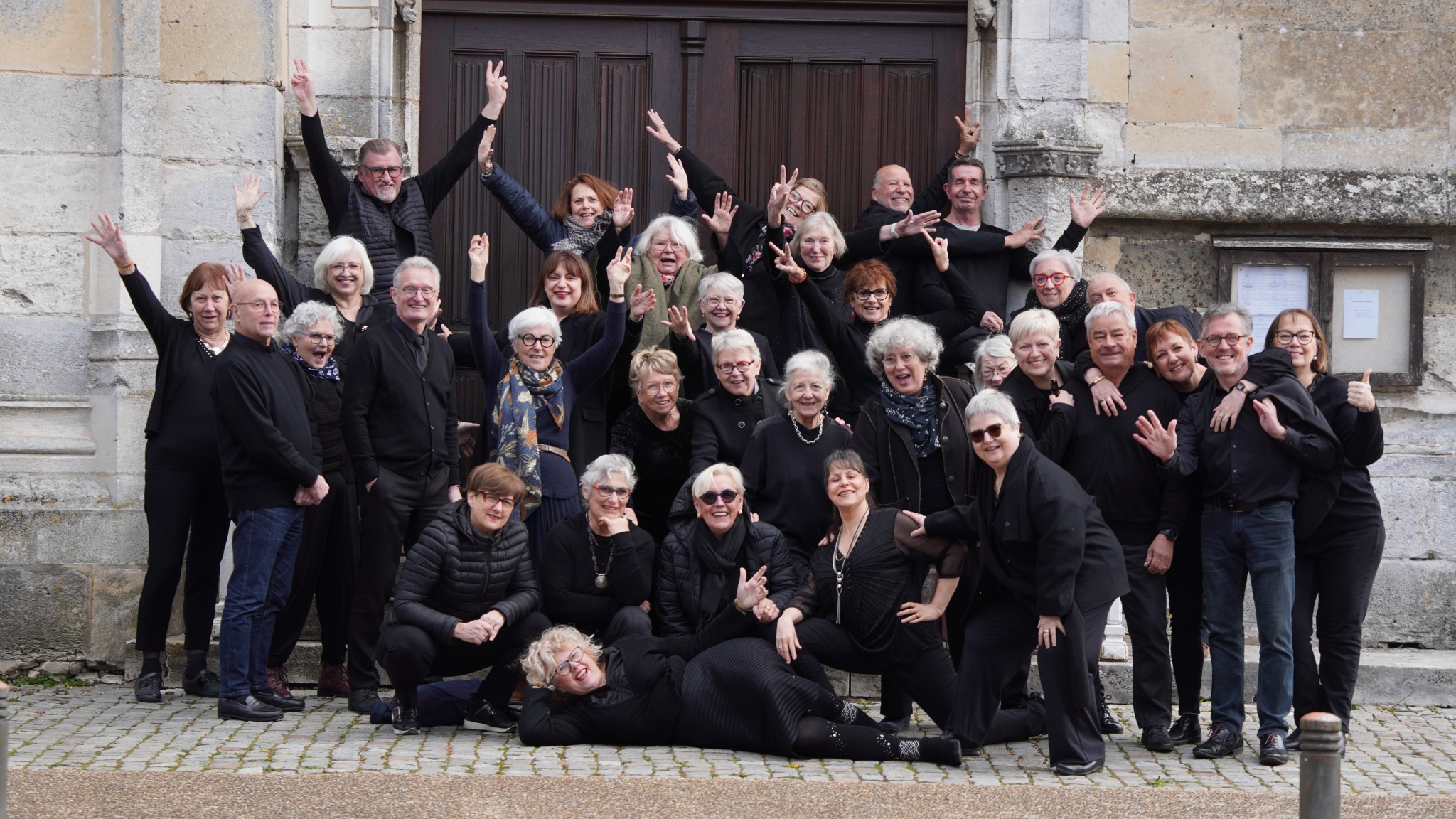 Les choristes du Chœur de Rouen Métropole réunis